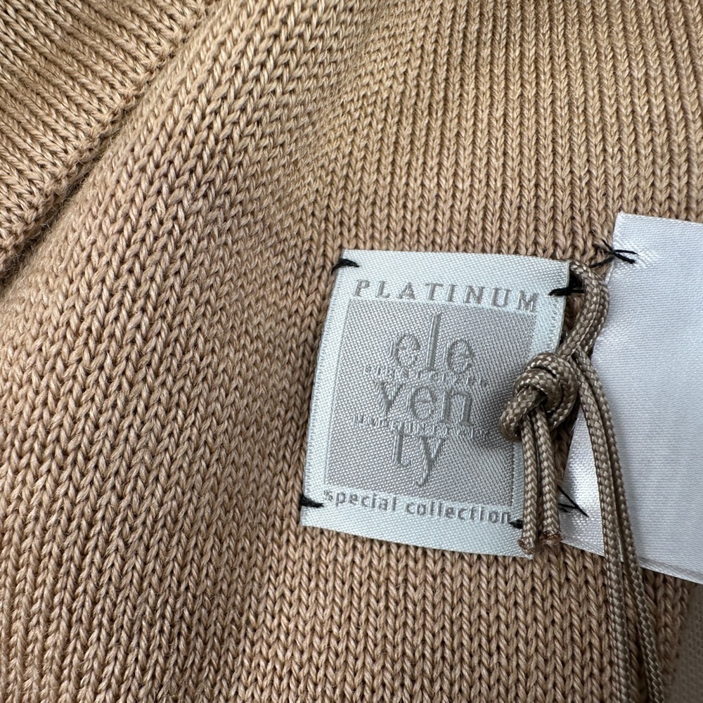 Eleventy Wool Infinity Scarf Tan - Picture 4 of 6